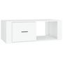 Voir la diapositive 2 : VIDAXL Table basse Blanc 100x50,5x35 cm Bois d'ingenierie