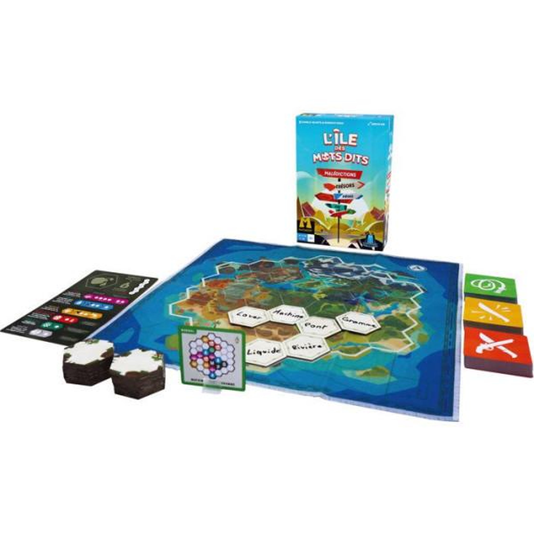 Voir la diapositive 3 : Asmodee Jeu d'ambiance Asmodee L île des Mots Dits