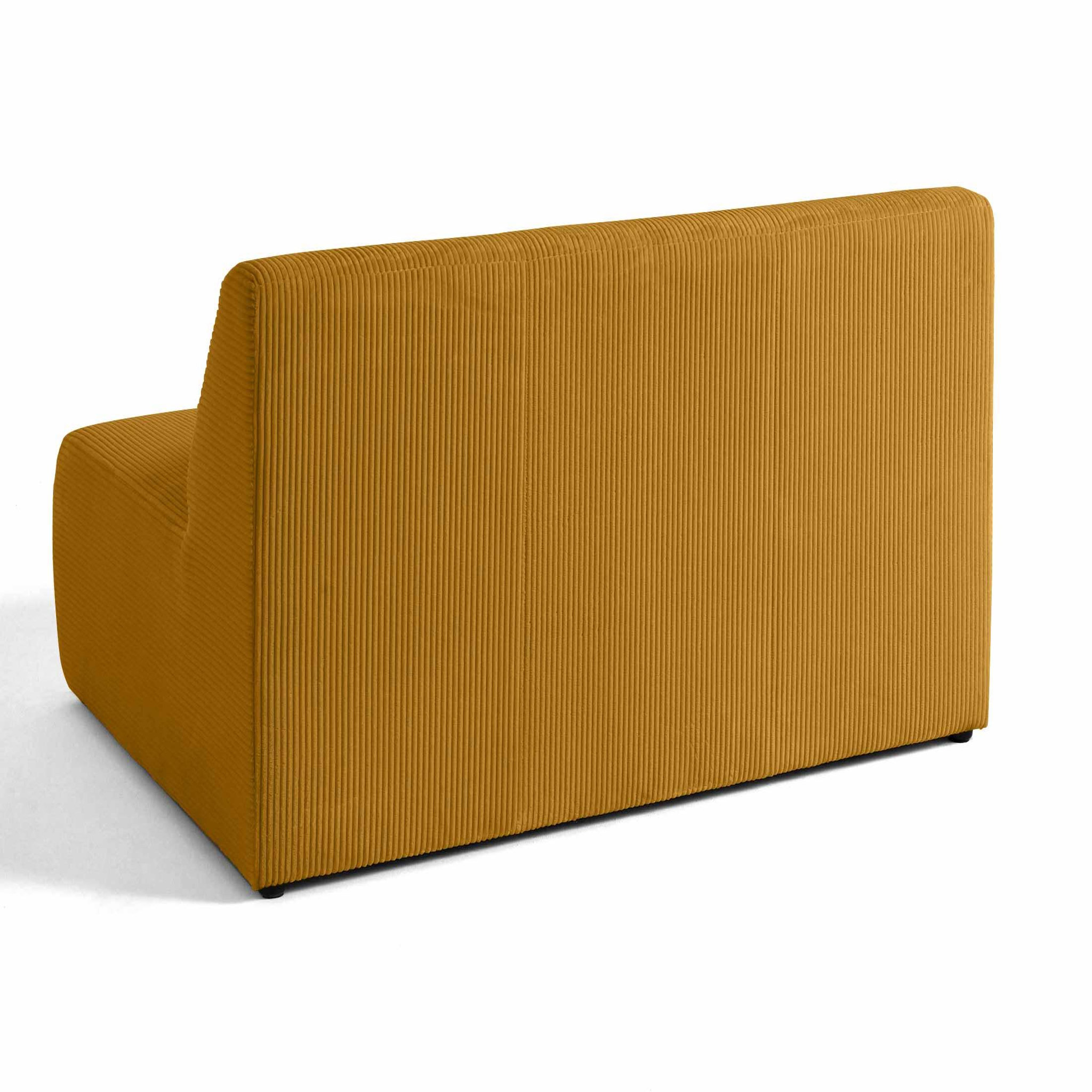 Voir la diapositive 4 : LISA DESIGN Onyx - canapé droit 2 places - en velours côtelé