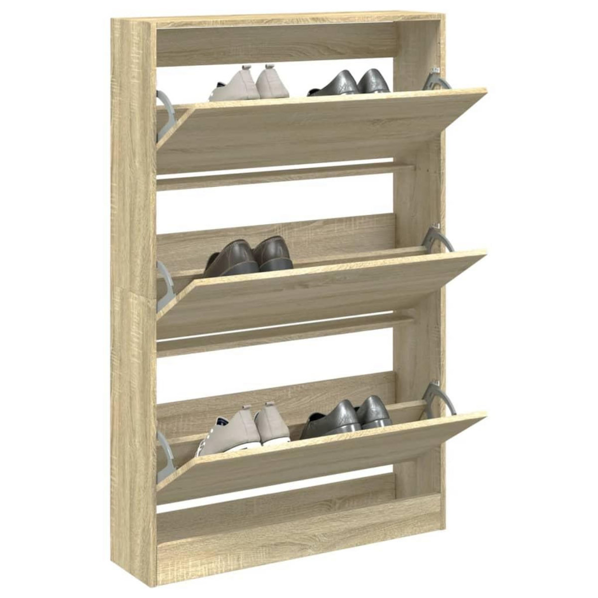 VIDAXL Armoire a chaussures chene sonoma 80x21x125,5cm bois ingenierie