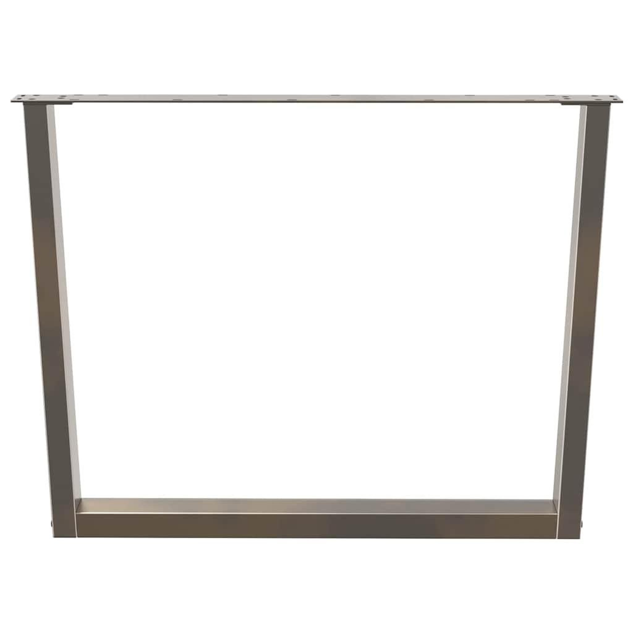 Voir la diapositive 5 : VIDAXL Pieds de table a manger forme de V 2 pcs 100x(72-73,3) cm acier