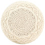 Voir la diapositive 3 : VIDAXL Pouf fait a la main en macrame 45x30 cm Coton