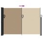 Voir la diapositive 5 : VIDAXL Auvent lateral retractable taupe 140x500 cm