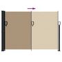 Voir la diapositive 5 : VIDAXL Auvent lateral retractable taupe 140x500 cm