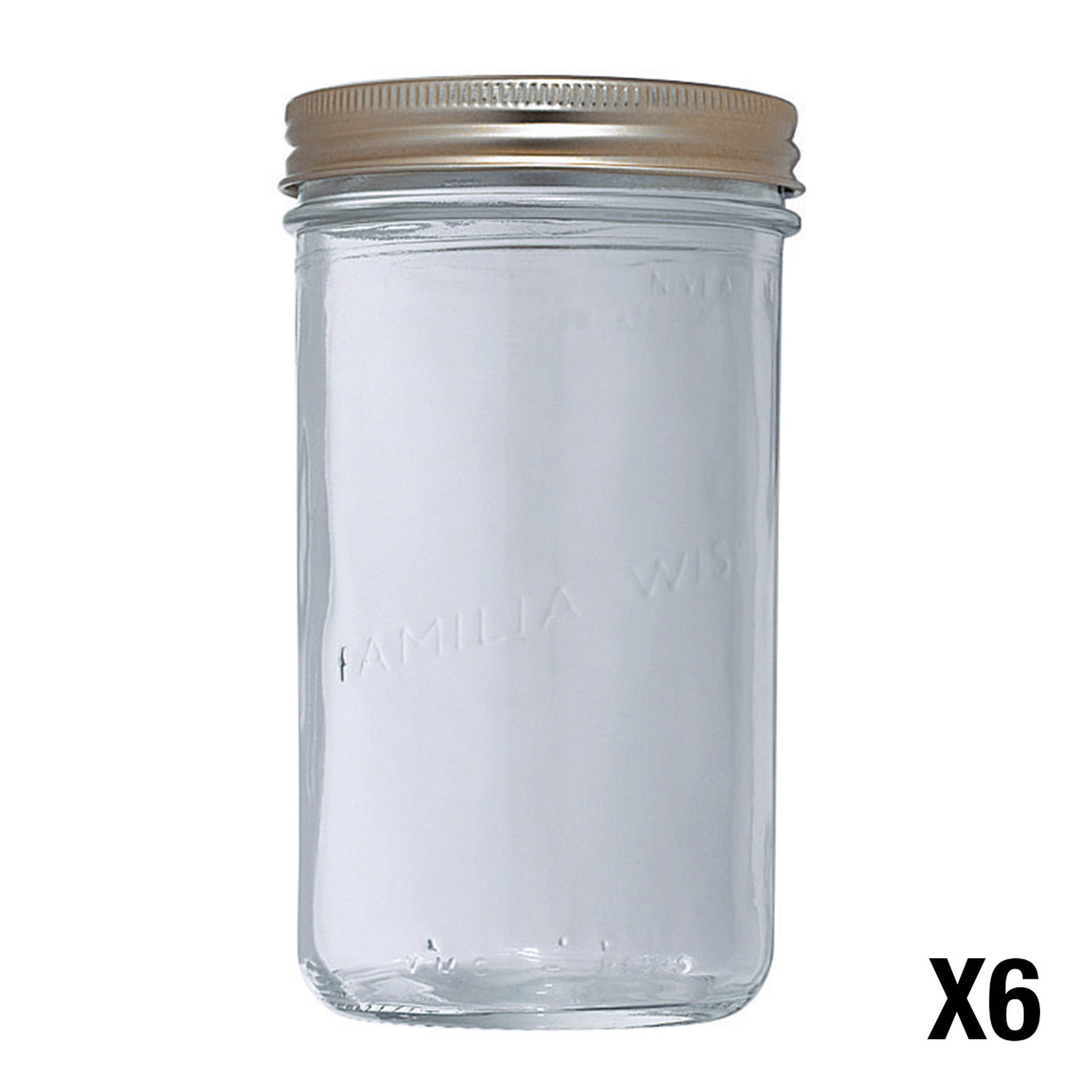 Lot de 6 terrines Familia wiss 1kg