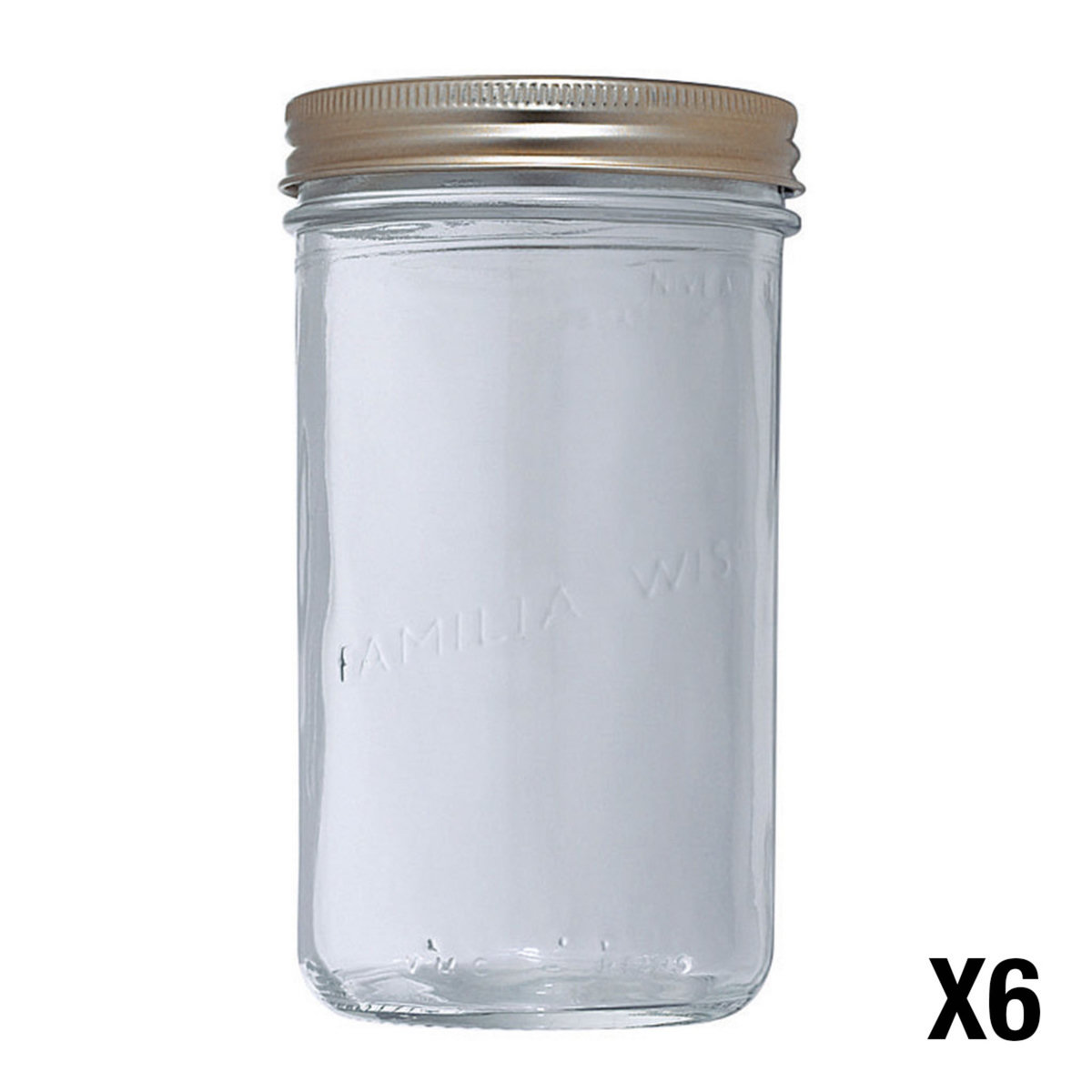 Lot de 6 terrines Familia wiss 1kg