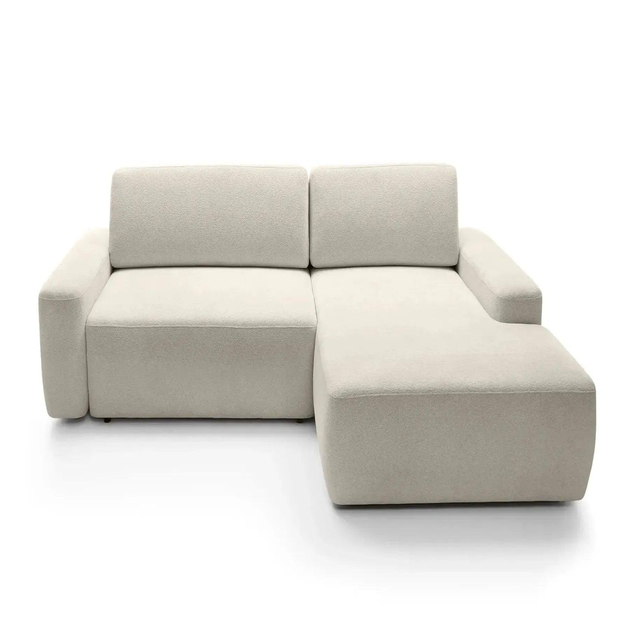 Voir la diapositive 4 : CASANOVA PARIS Ivy - canapé d'angle convertible tissu chiné