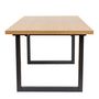 Voir la diapositive 3 : Paris Prix Table de Repas Design  Camden  180cm Chêne & Noir