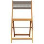 Voir la diapositive 4 : VIDAXL Chaises pliables de jardin 4 pcs gris bois d'acacia massif