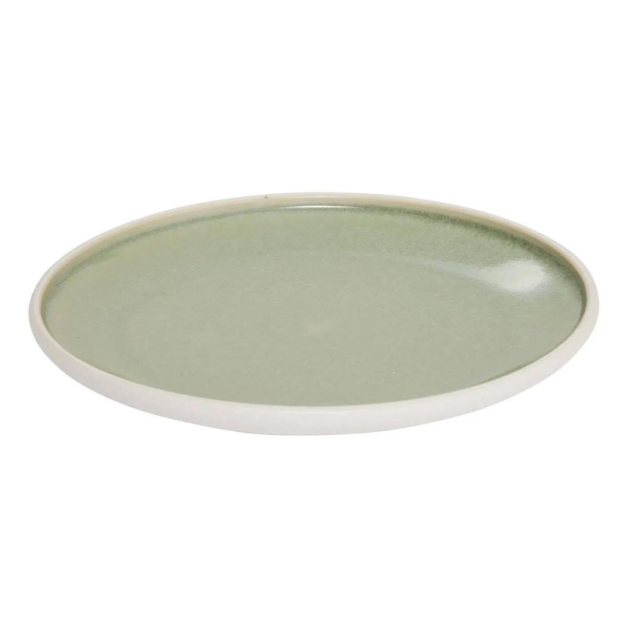 Voir la diapositive 2 : SECRET DE GOURMET Lot de 6 assiettes à dessert  chiara  20cm vert