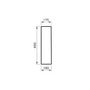 Voir la diapositive 2 : Vitra Colonne blanche INTEGRA 60cm VITRA 6936L003 7035