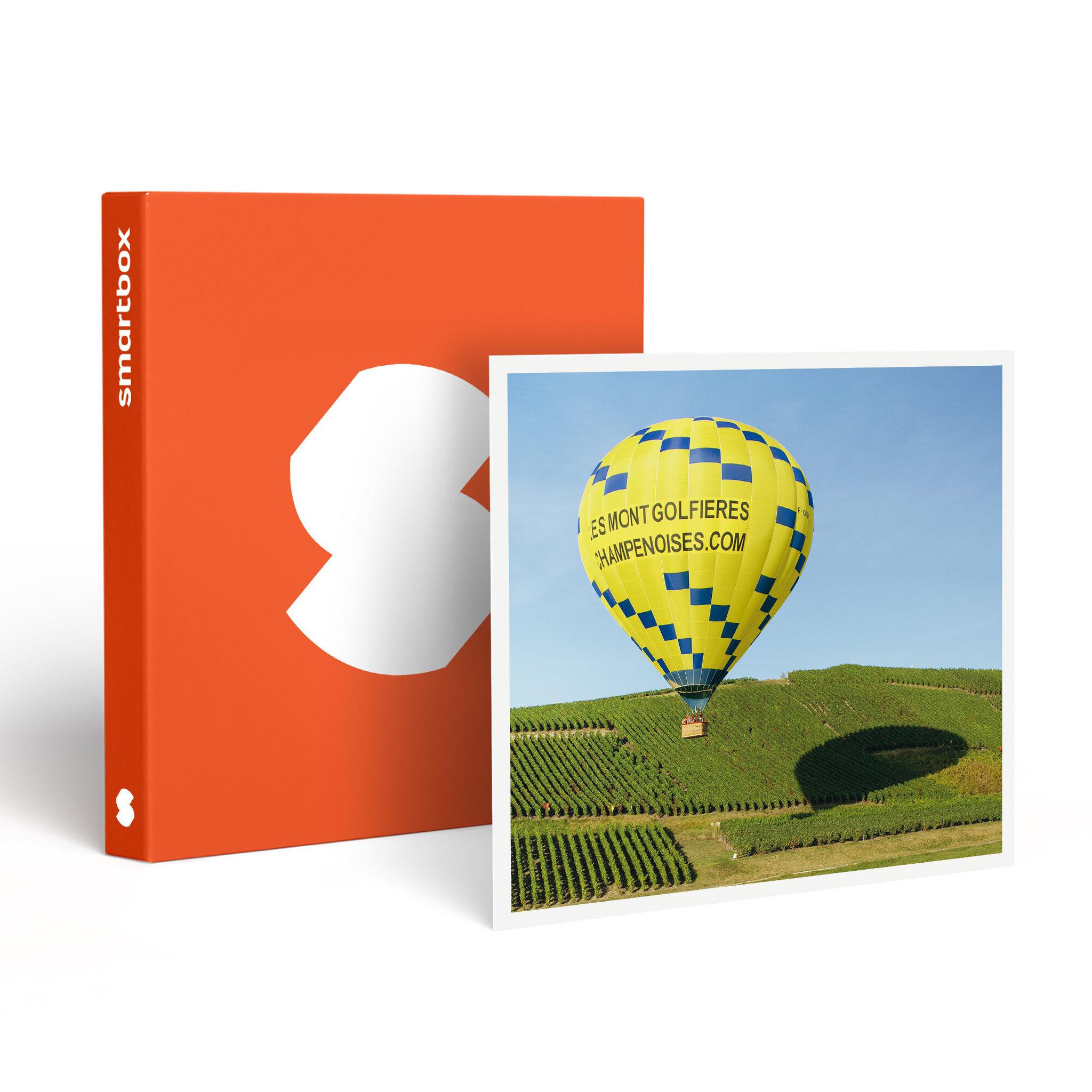 Smartbox Vol en montgolfière au-dessus des vignobles champenois - coffret cadeau sport & aventure