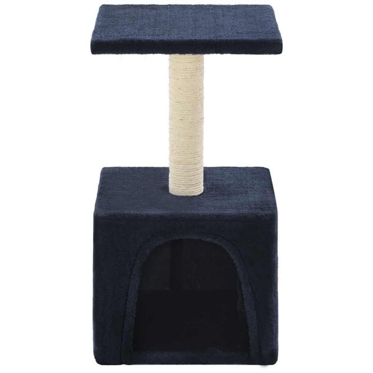 VIDAXL Arbre a chat avec griffoir en sisal 55 cm Bleu fonce