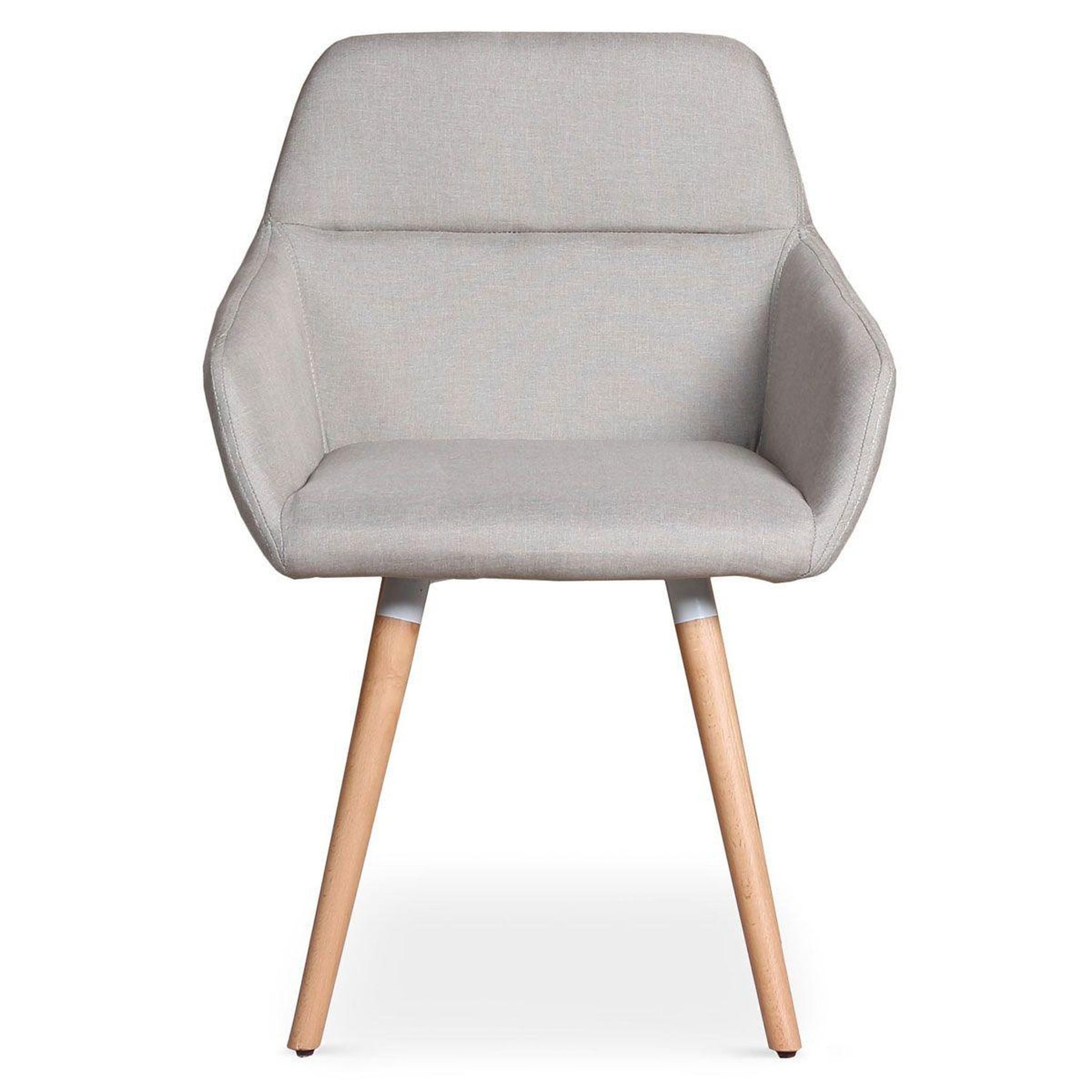 Voir la diapositive 3 : Paris Prix Lot de 2 fauteuils scandinaves  dorcy  82cm beige