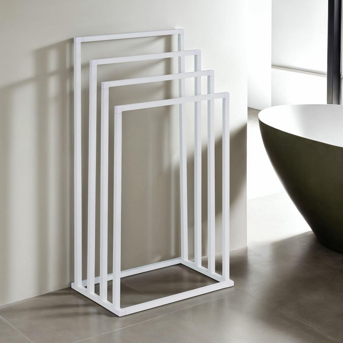 IDIMEX Porte-serviettes sur pied SENZA en métal