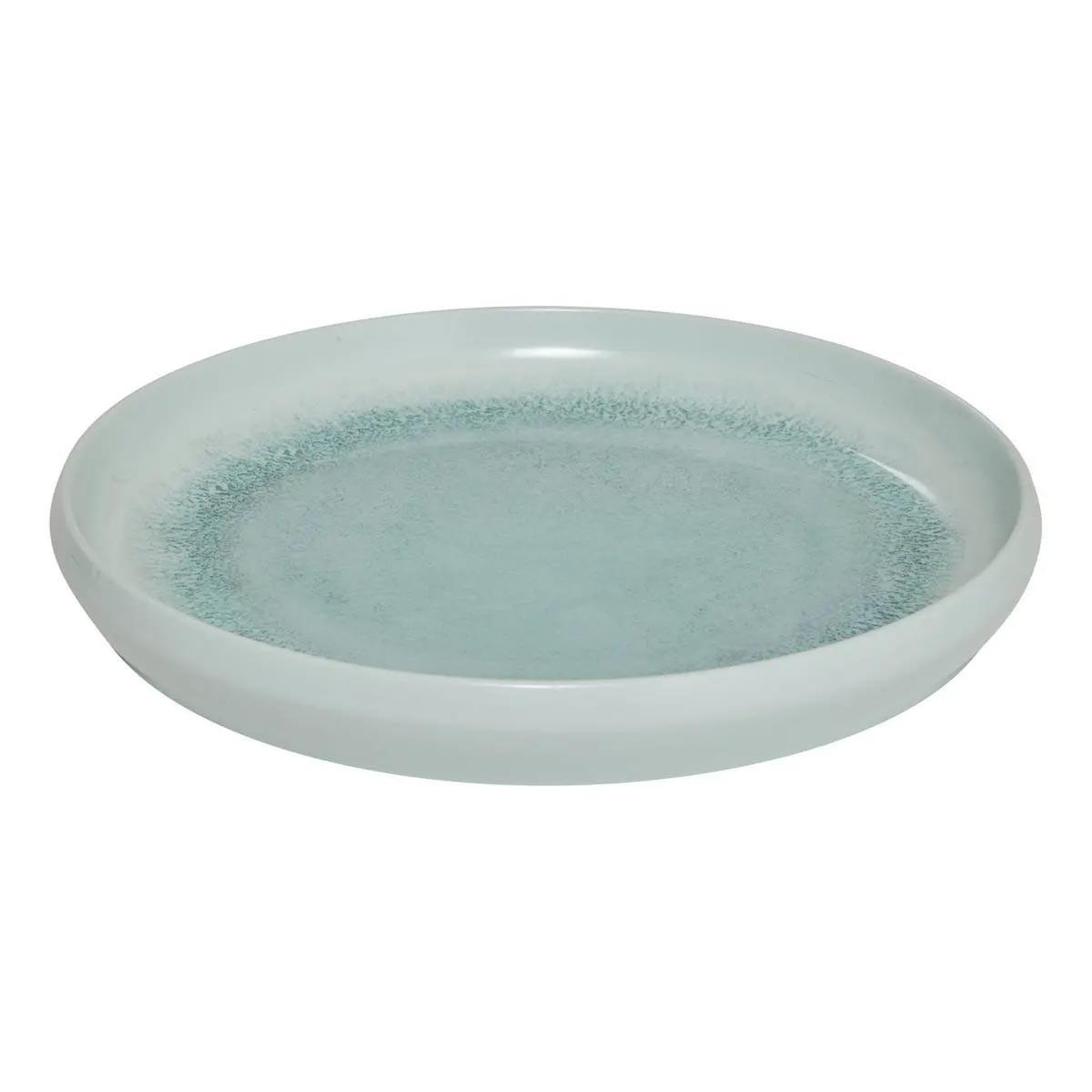 Voir la diapositive 2 : SECRET DE GOURMET Lot de 6 assiettes plates  léa  24cm bleu