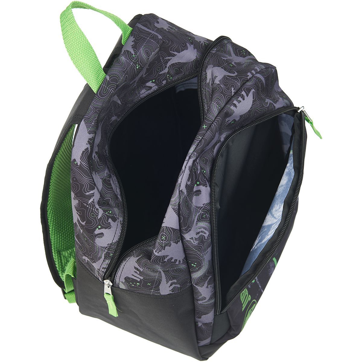 Sac à dos 2 compartiments noir et vert JURASSIC WORLD