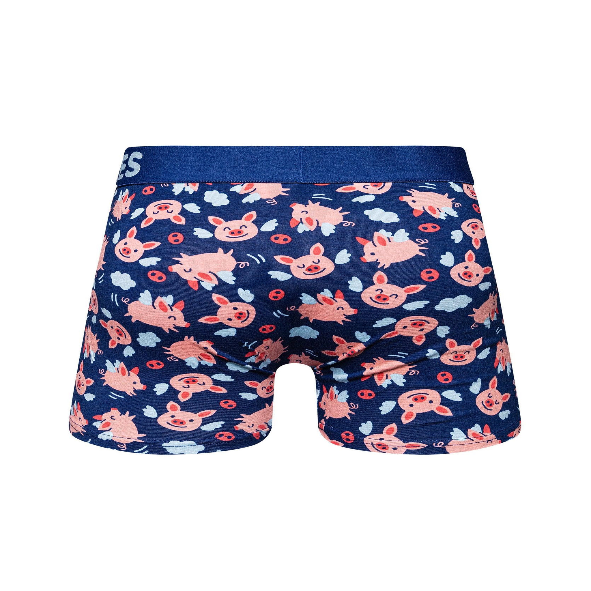 Voir la diapositive 3 : DEDOLES Boxer homme cochons ailés