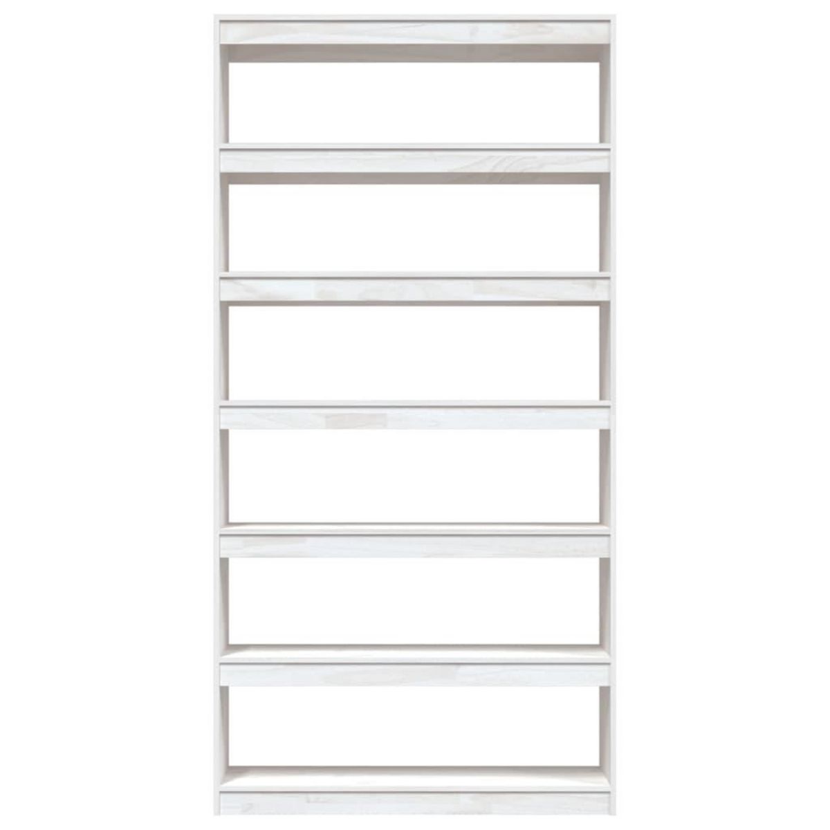 VIDAXL Bibliotheque/Separateur de piece Blanc 100x30x200 cm Pin massif