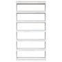Voir la diapositive 5 : VIDAXL Bibliotheque/Separateur de piece Blanc 100x30x200 cm Pin massif