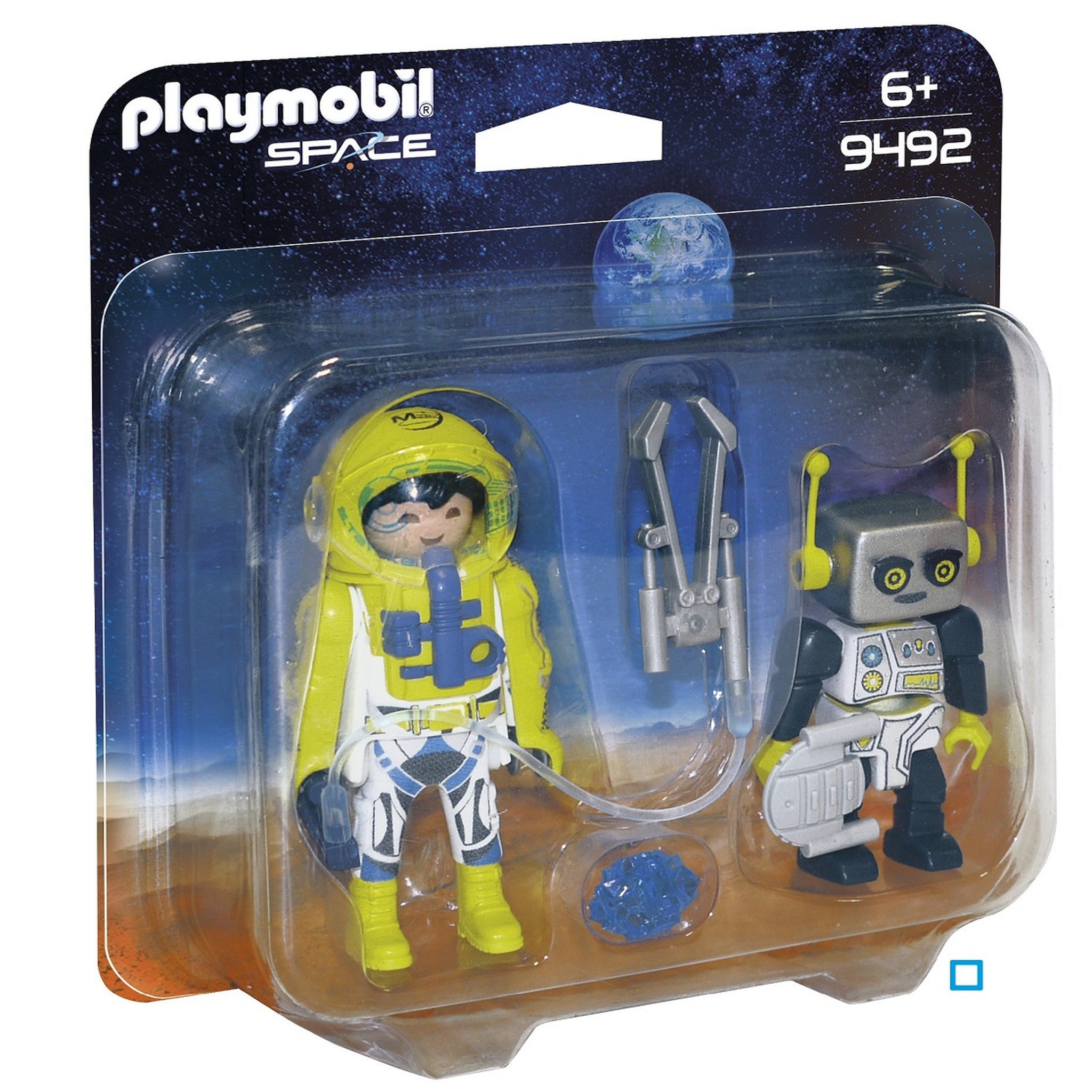 Voir la diapositive 1 : PLAYMOBIL 9492 - Space - Duo Spationaute et robot