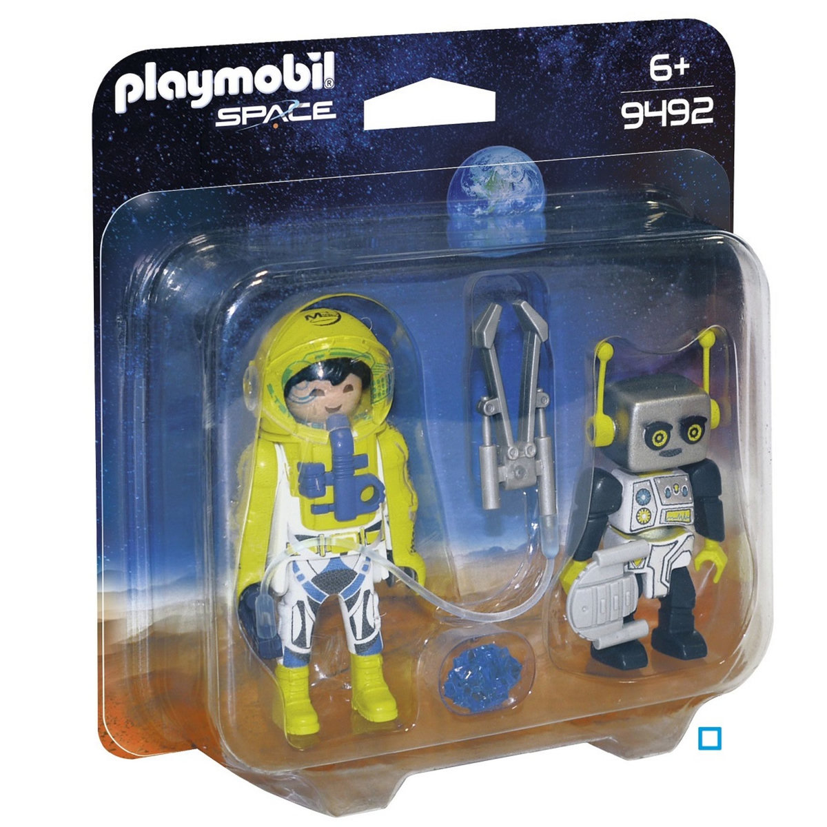 PLAYMOBIL 9492 - Space - Duo Spationaute et robot