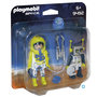 Voir la diapositive 1 : PLAYMOBIL 9492 - Space - Duo Spationaute et robot