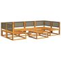 Voir la diapositive 3 : VIDAXL Salon de jardin avec coussins 7 pcs bois massif d'acacia