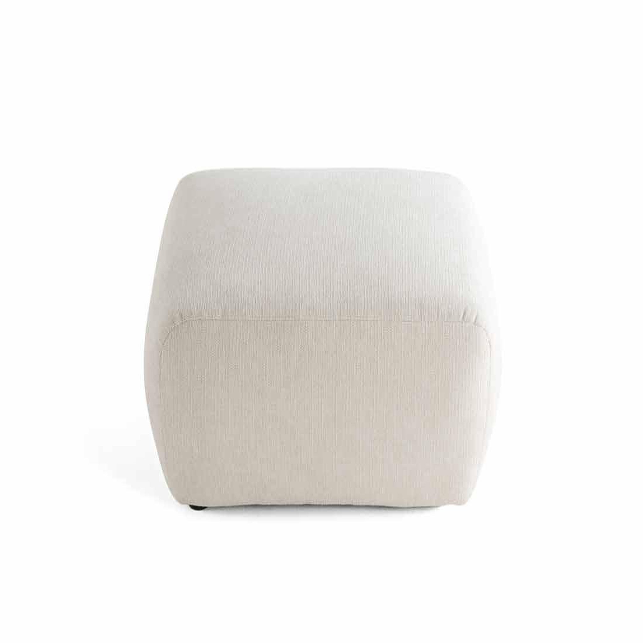 Voir la diapositive 5 : BEST MOBILIER Sorrente - pouf - en tissu texturé