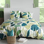 Voir la diapositive 1 : ATELIER DU COTON Parure Housse De Couette 100% Coton 57fils Tropicalia