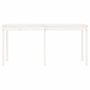 Voir la diapositive 5 : VIDAXL Table de jardin blanc 159,5x82,5x76 cm bois massif de pin