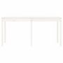 Voir la diapositive 5 : VIDAXL Table de jardin blanc 159,5x82,5x76 cm bois massif de pin