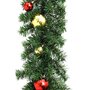 VIDAXL Guirlande de Noël decoree avec boules 10 m