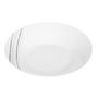 Voir la diapositive 2 : SECRET DE GOURMET Lot de 6 Assiettes Creuse  Lignes  20cm Blanc