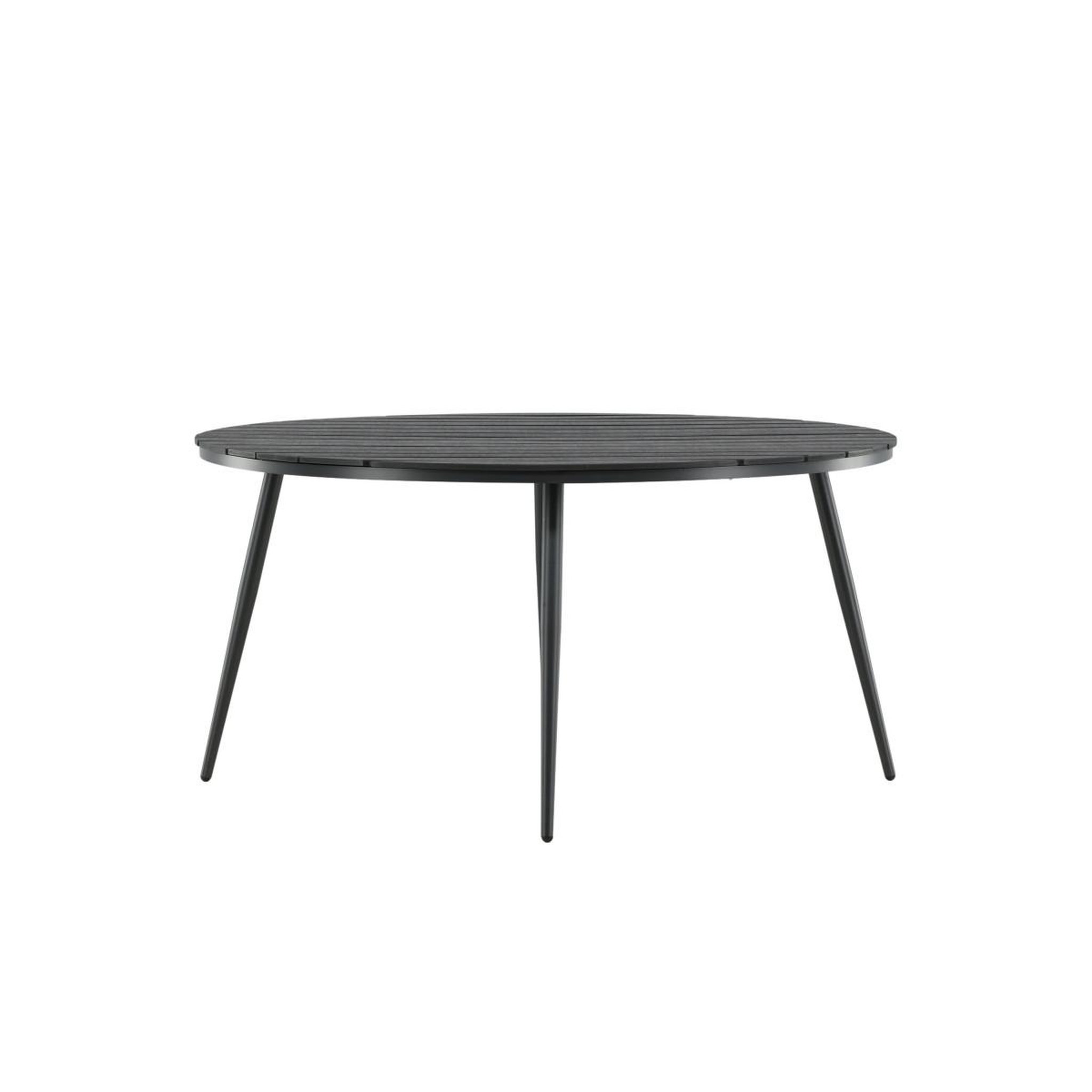 Voir la diapositive 4 : Paris Prix Table de jardin ronde  break  150cm noir