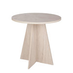Habitat et Jardin Table à manger en bois  Virella  - 120 x 120 x 75 cm - Travertin