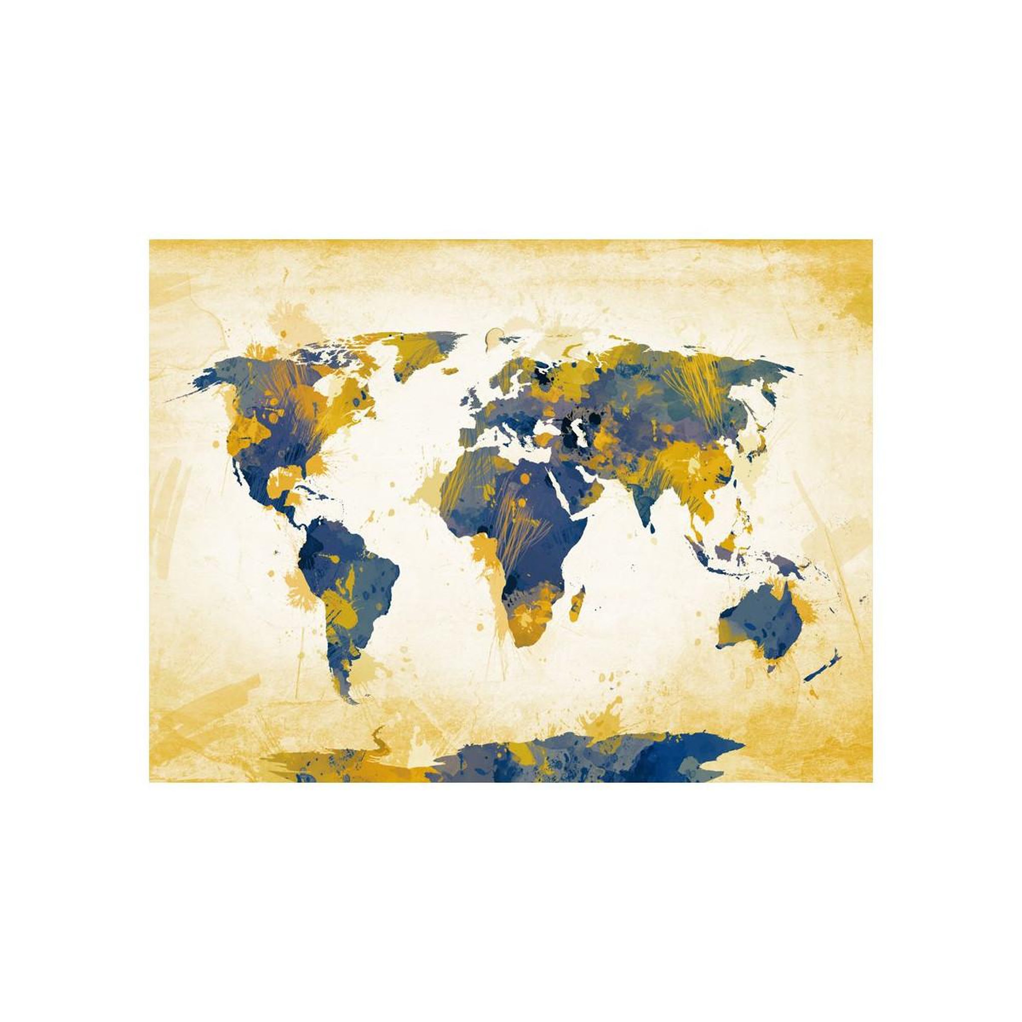 Voir la diapositive 2 : Paris Prix Papier Peint  Map of the World Sun & Sky