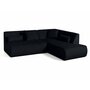 Voir la diapositive 2 : LISA DESIGN Onyx - canapé modulable d'angle droit - 5 places - en velours côtelé