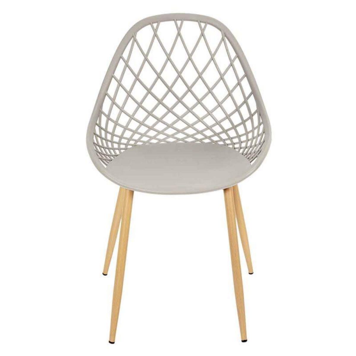 Paris Prix Lot de 4 Chaises Design  Malaga  80cm Taupe