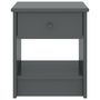 Voir la diapositive 2 : VIDAXL Table de chevet Gris fonce 35x30x40 cm Bois de pin massif