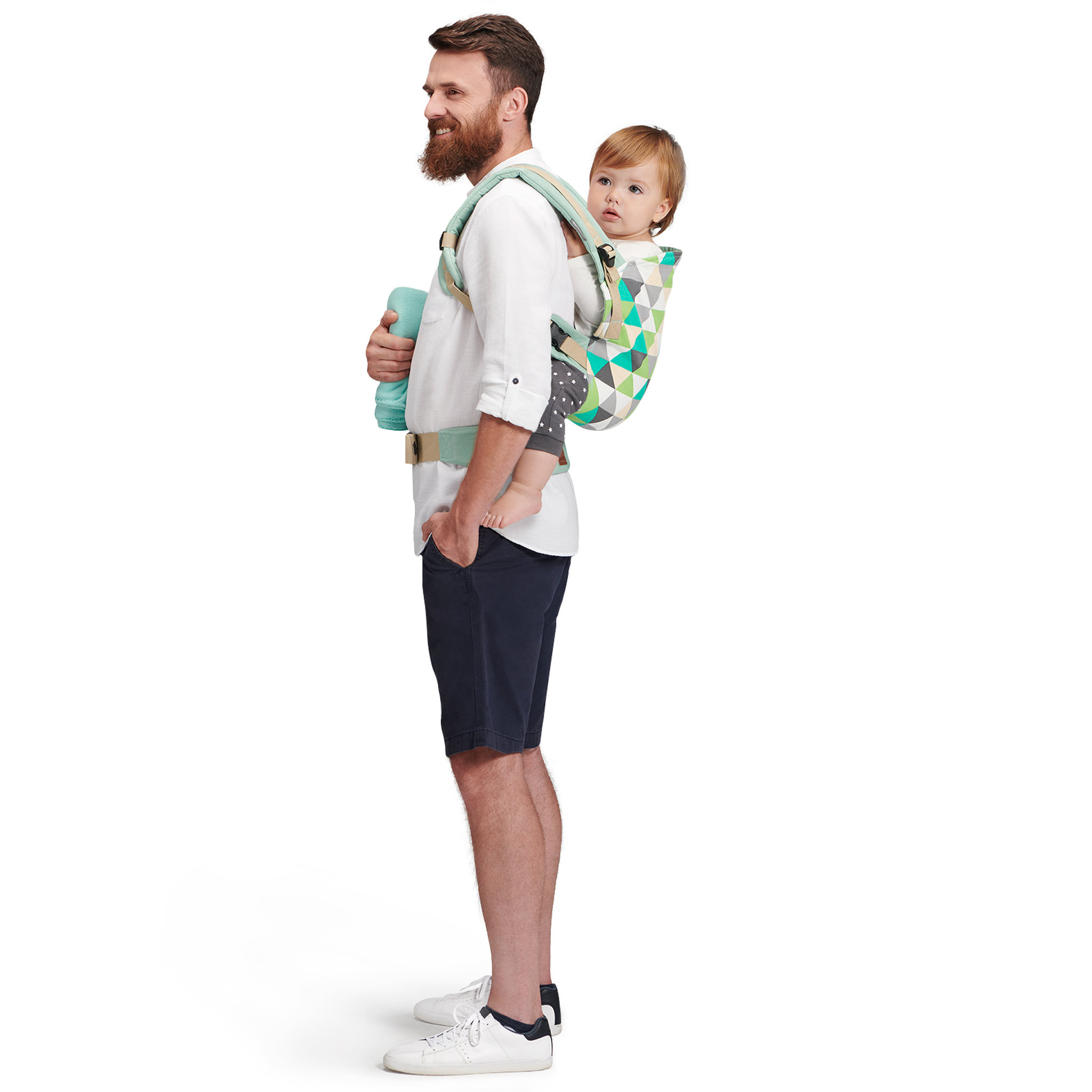 Voir la diapositive 8 : KINDERKRAFT Porte bébé ergonomique Nino gris