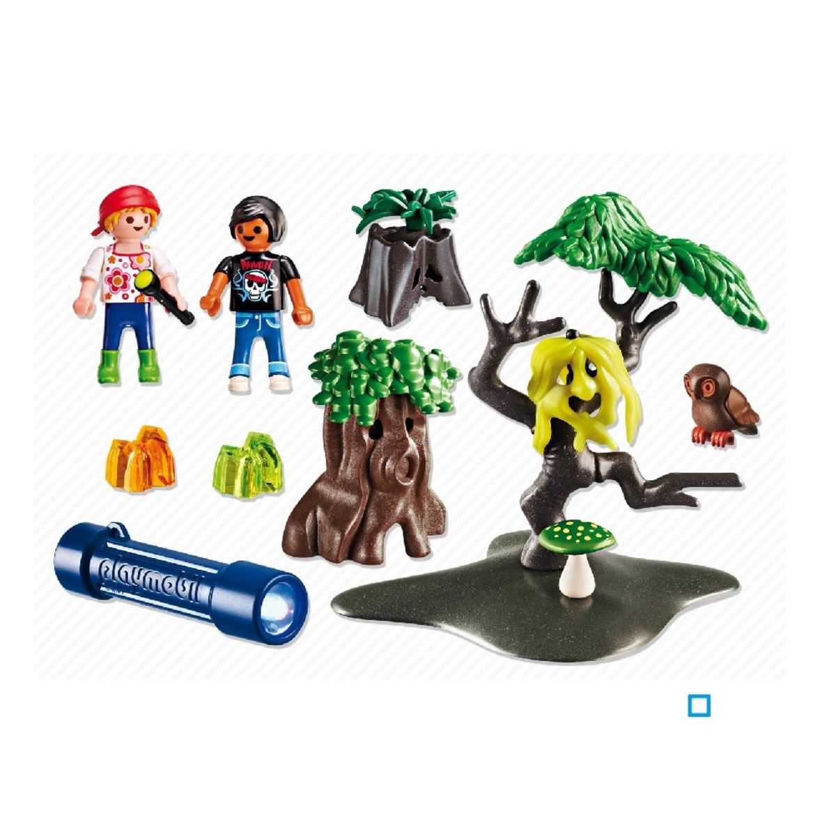 PLAYMOBIL 6891 - Enfants avec végétation et lampe torche 