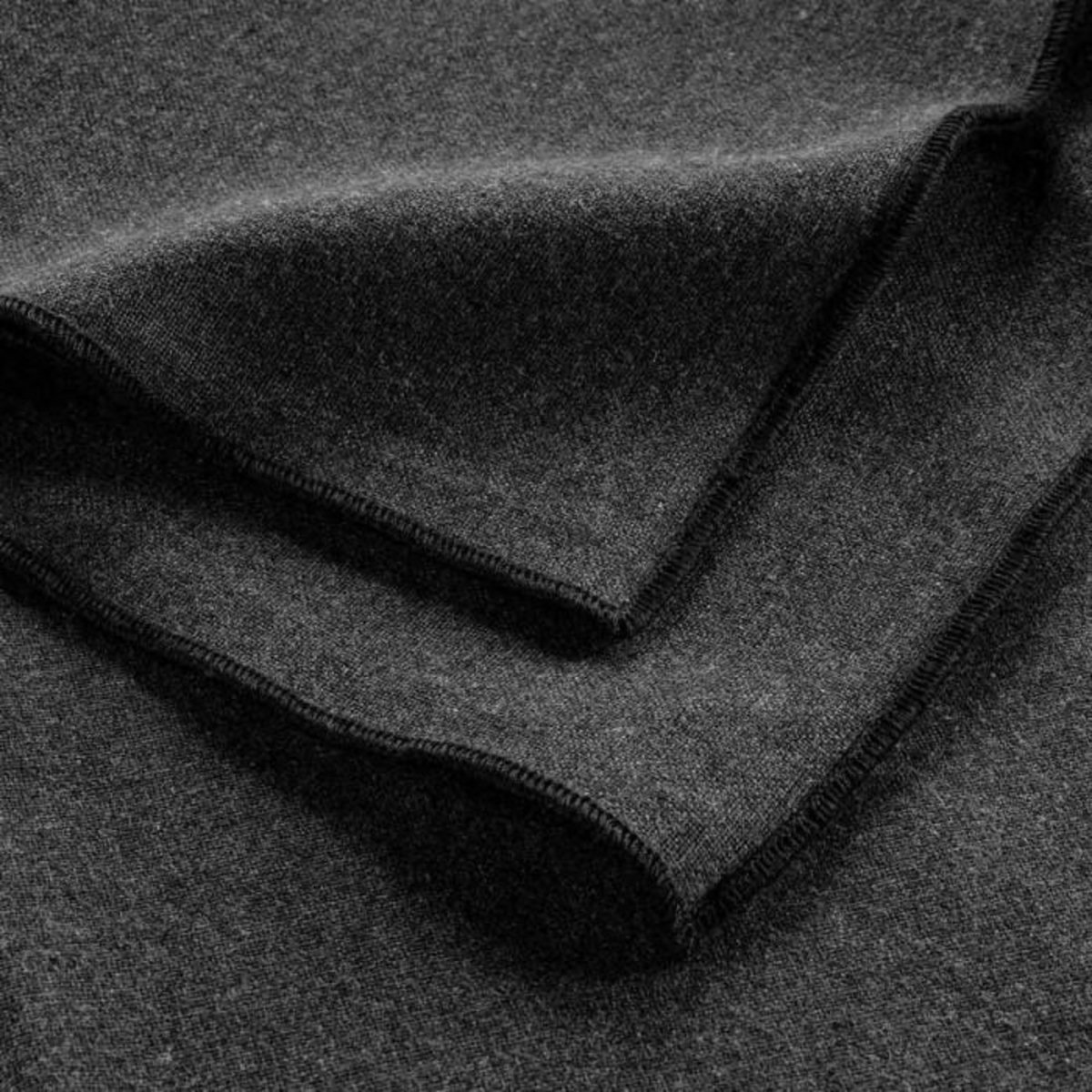 Paris Prix Lot de 3 Serviettes de Table  Mistraline  40x40cm Anthracite