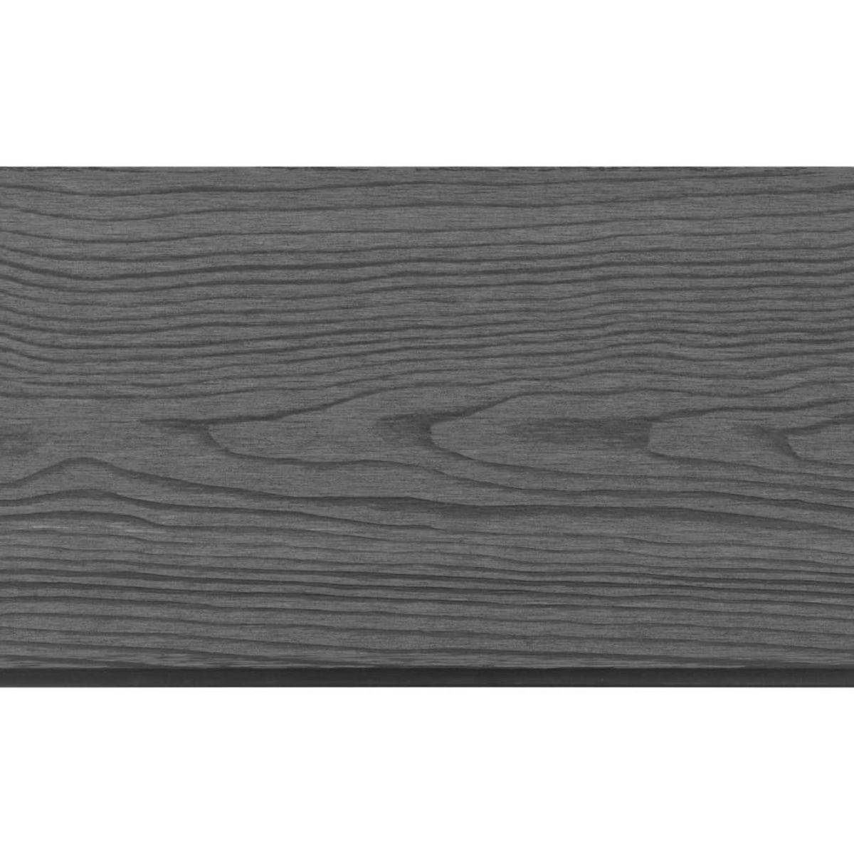 VIDAXL Panneaux de cloture de remplacement 9 pcs WPC 170 cm Gris