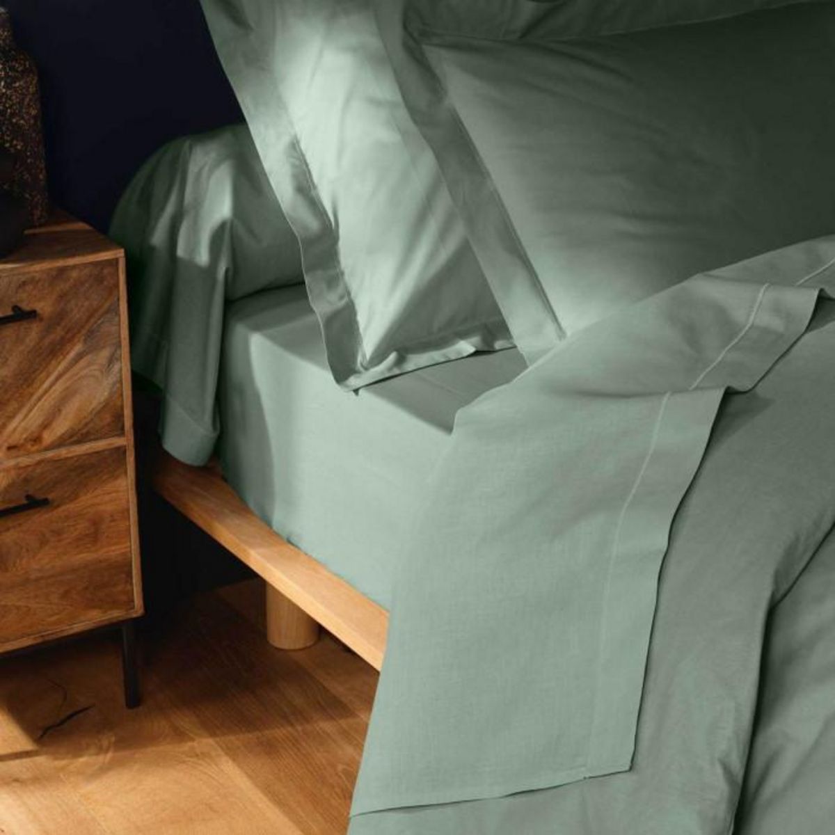 Paris Prix Drap Plat  Lina  240x300cm Sauge