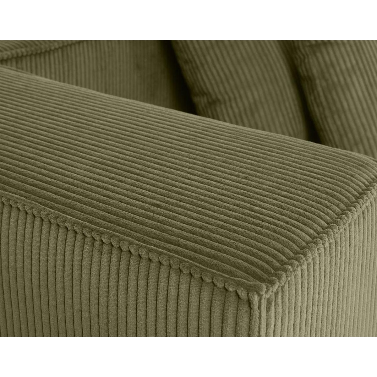 LISA DESIGN Colombine - canapé modulable droit - 3 places - en velours côtelé