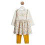 Voir la diapositive 1 : INEXTENSO Ensemble de naissance robe à volants + legging bébé fille
