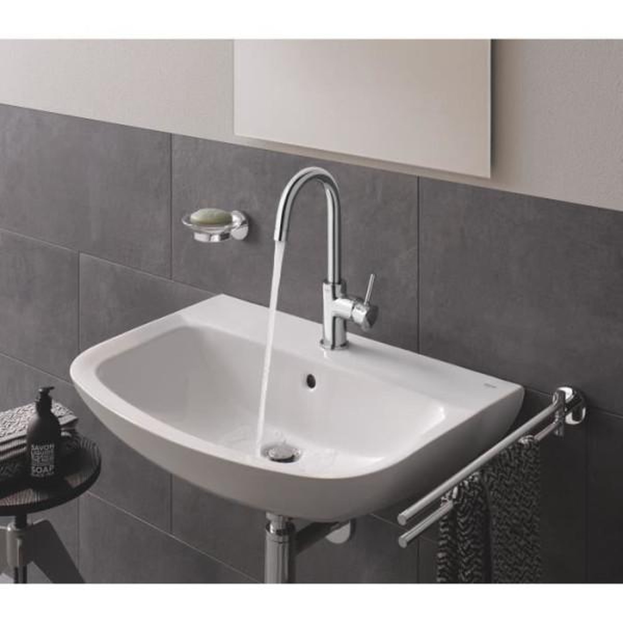 Voir la diapositive 2 : Grohe Mitigeur monocommande lavabo - grohe - taille l - chromé - pivotant - economie d'eau