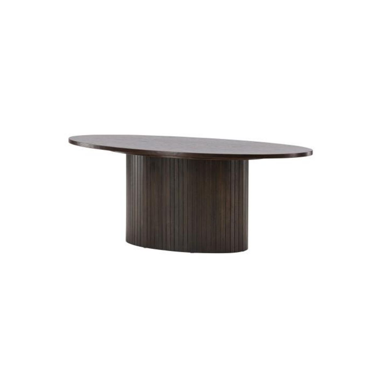 Paris Prix Table Basse Design Nervuré  Bianca  120cm Marron