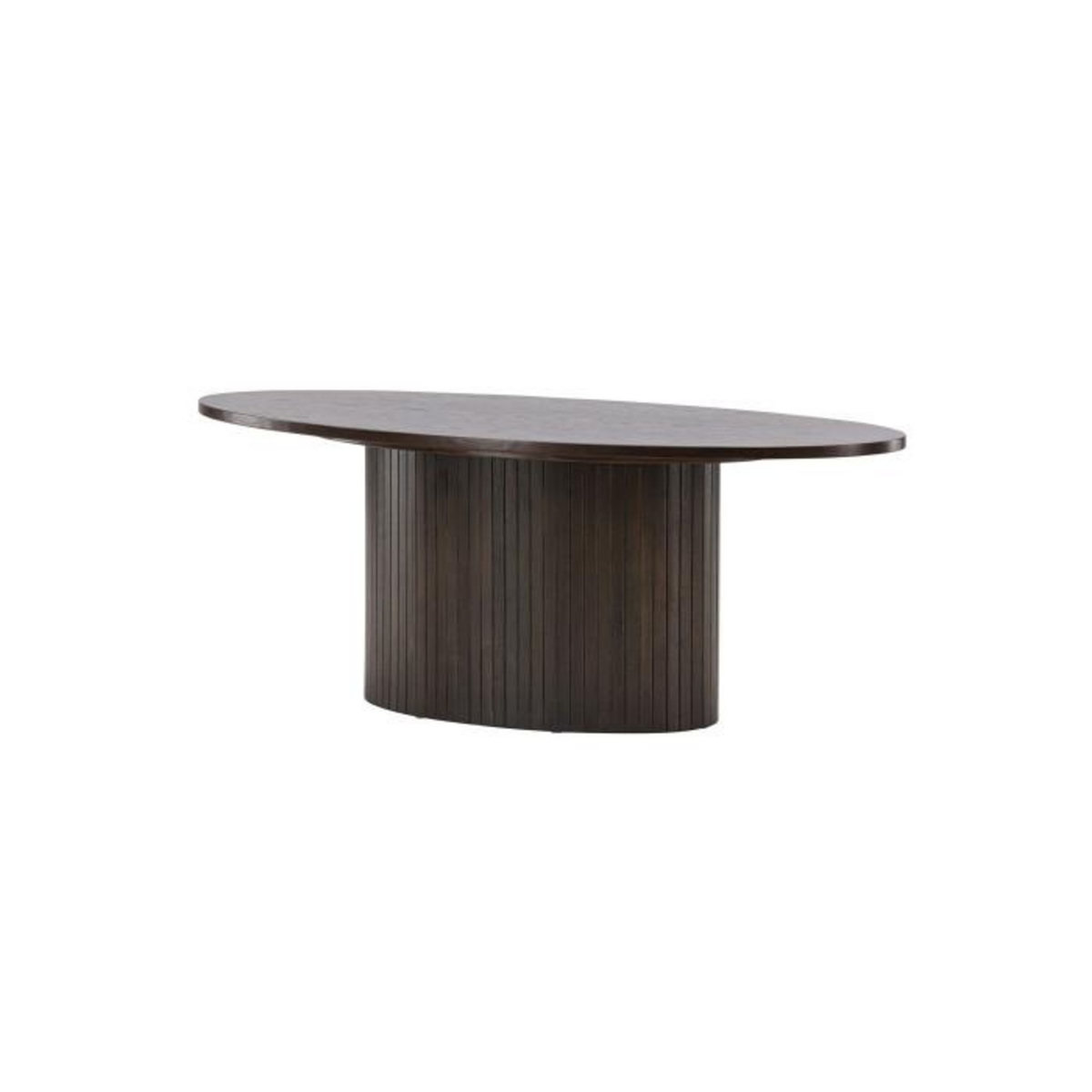 Paris Prix Table Basse Design Nervuré  Bianca  120cm Marron